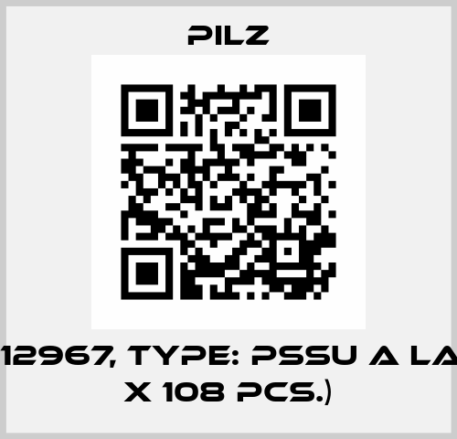 p/n: 312967, Type: PSSu A LA0.1 (10 x 108 pcs.) Pilz