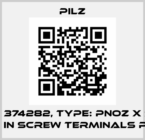 p/n: 374282, Type: PNOZ X Set plug in screw terminals P5+P5 Pilz