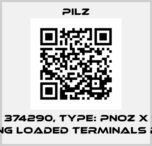 p/n: 374290, Type: PNOZ X Set spring loaded terminals P1+P2 Pilz