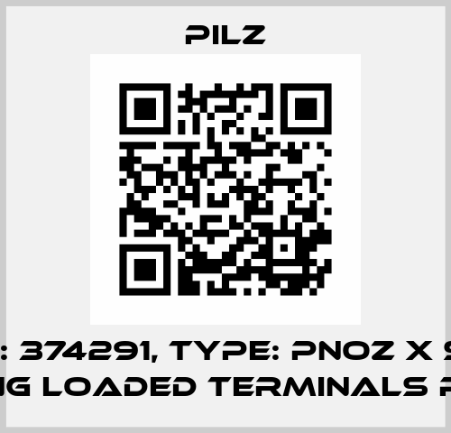 p/n: 374291, Type: PNOZ X Set spring loaded terminals P3+P4 Pilz