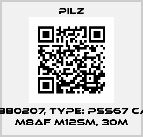 p/n: 380207, Type: PSS67 Cable M8af M12sm, 30m Pilz