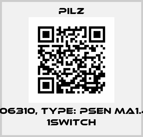 p/n: 506310, Type: PSEN ma1.4p-51/ 1switch Pilz