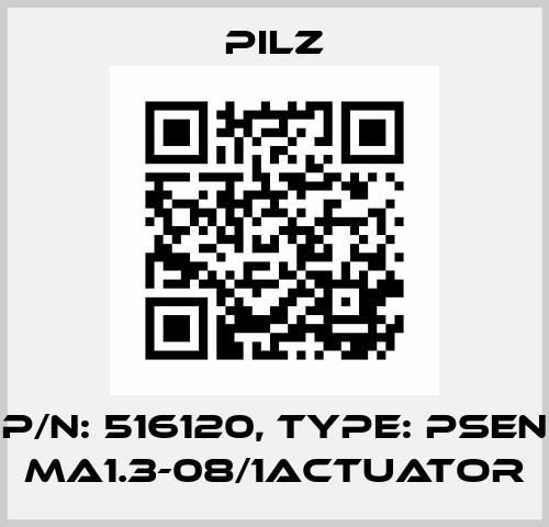p/n: 516120, Type: PSEN ma1.3-08/1actuator Pilz