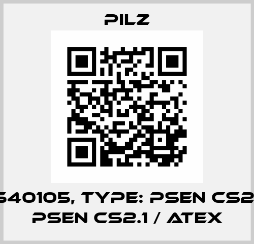 p/n: 540105, Type: PSEN cs2.13p / PSEN cs2.1 / ATEX Pilz