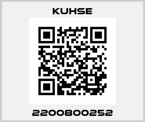 2200800252 Kuhse