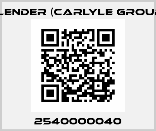 2540000040 Flender (Carlyle Group)