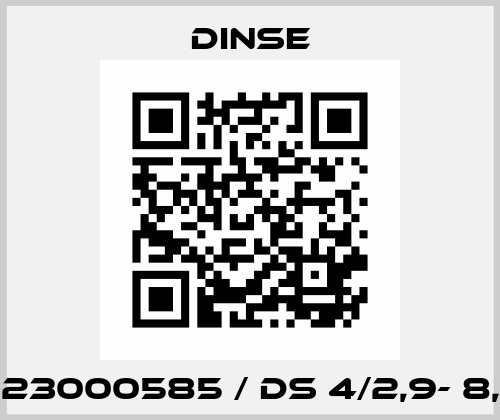 623000585 / DS 4/2,9- 8,5 Dinse