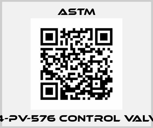 04-PV-576 CONTROL VALVE Astm
