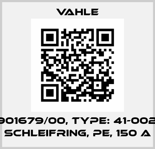 P/n: 0901679/00, Type: 41-00214-0-0 SCHLEIFRING, PE, 150 A Vahle