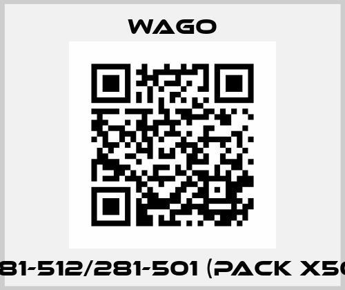 281-512/281-501 (pack x50) Wago